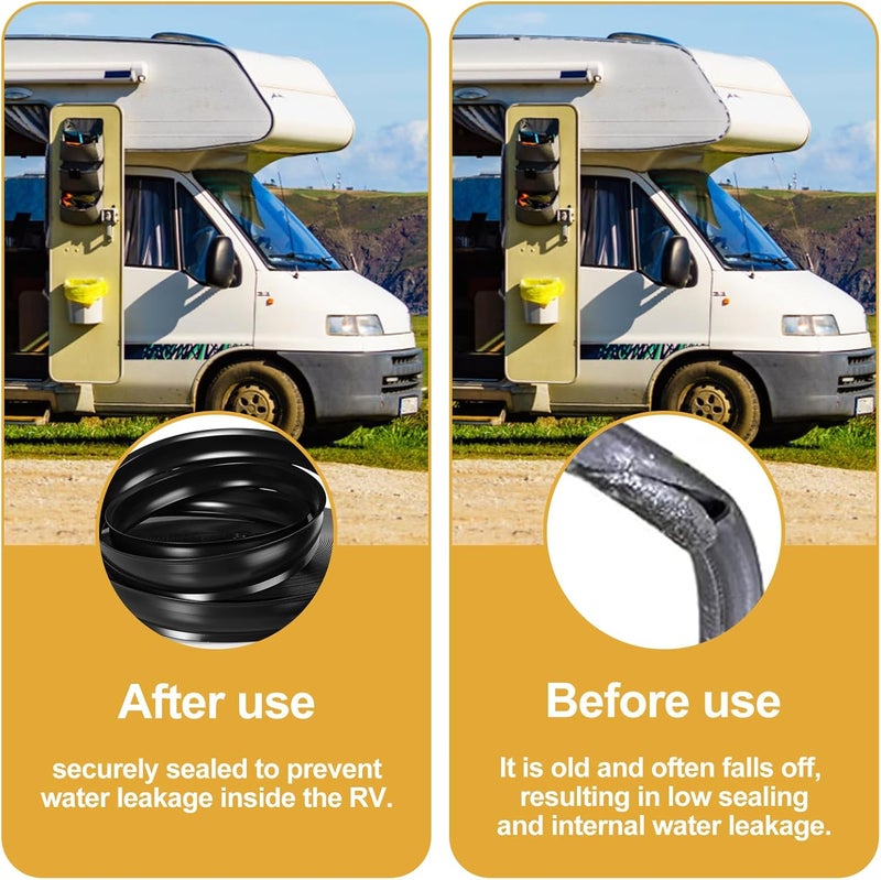 Ameri 3/4"(0.75") Black Vinyl Insert Molding Trim Screw Cover RV Boat Camper Trailer (50ft) - Image 5